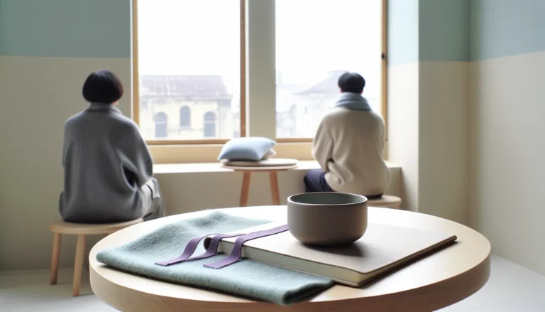 Спокійна кімната підтримки біля вікна у прифронтовому місті, нейтральний простір для терапевтичних практик